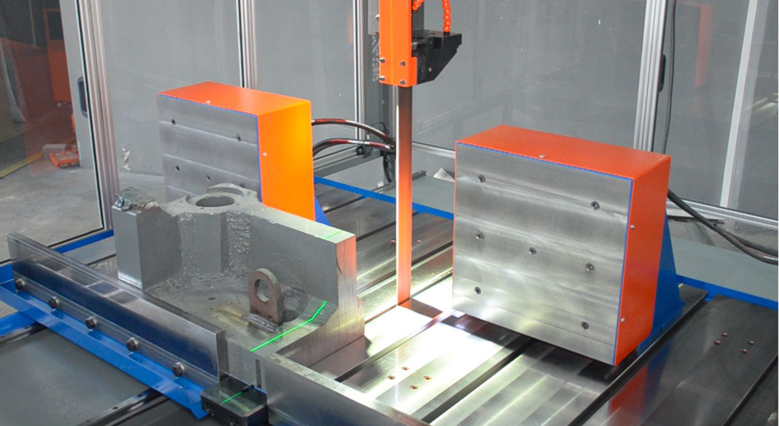 Precision blade processing operation